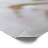 さくらんぼブロッサムプリントホワイトフラワーポスタープリント ポスター (角)