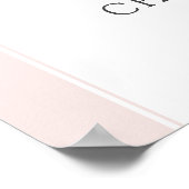 さくらんぼブロッサムプリント結婚ズへようこそ ポスター (角)