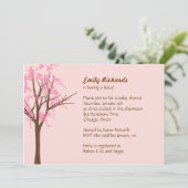 さくらんぼブロッサムベビーシャワー招待状 招待状 (スタンド正面)