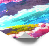 さくらんぼブロッサムマウンテン ポスター (角)