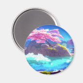 さくらんぼブロッサムマウンテン マグネット (正面/裏面)