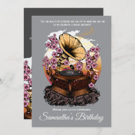 さくらんぼブロッサムミュージカル誕生日 招待状