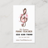さくらんぼブロッサムミュージックピアノ先生 名刺 (裏面)