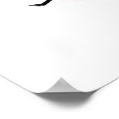 さくらんぼブロッサムモダンシンプルエレガントウェディングアイディア ポスター (角)