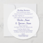 さくらんぼブロッサムモダンシンプルエレガントウェディングアイディア 招待状 (裏面)