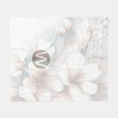 さくらんぼブロッサムモノグラムフリースブランケット フリースブランケット (正面(横))