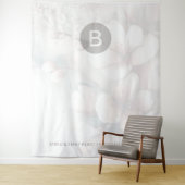 さくらんぼブロッサムモノグラム結婚の背景 タペストリー (インサイチュ)