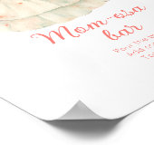 さくらんぼブロッサムモモザバー物干しベビーシャワー ポスター (角)