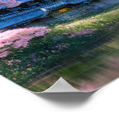 さくらんぼブロッサムリトリートヘブンバイザポンド ポスター (角)