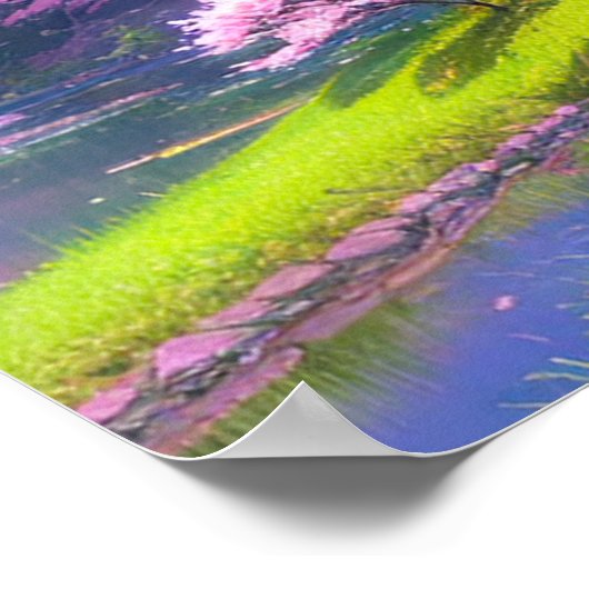 さくらんぼブロッサムリバーバンク ポスター (角)