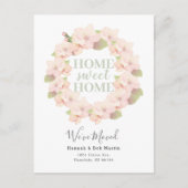 さくらんぼブロッサムリースピンク&ホワイトムービング 案内ポストカード (正面)