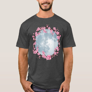 さくらんぼブロッサムリースフルムーン桜日本のAr Tシャツ