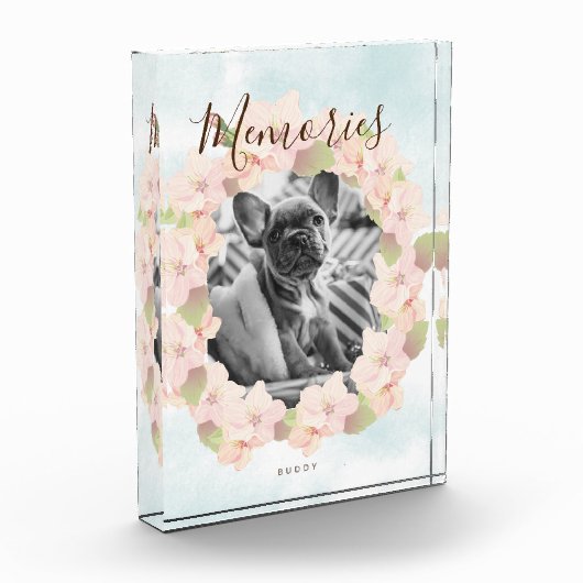 さくらんぼブロッサムリースペットピンク フォトブロック (左)