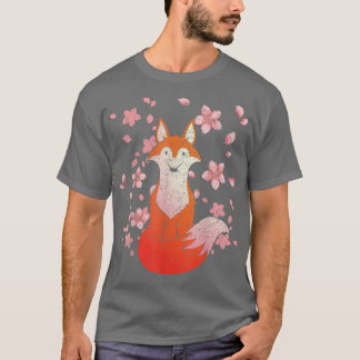さくらんぼブロッサムワイルドライフフォレスト動物愛好家桜 Tシャツ