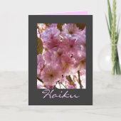 さくらんぼブロッサム俳句ありがとう友情カード サンキューカード (正面)