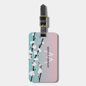 さくらんぼブロッサム名前をカスタムする ラゲッジタグ (正面縦)