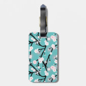 さくらんぼブロッサム名前をカスタムする ラゲッジタグ (裏面縦)