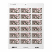 さくらんぼブロッサム差出人住所ラベル。 ラベル (フルシート)