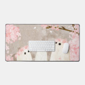 さくらんぼブロッサム幽霊 デスクマット (キーボード&マウス)