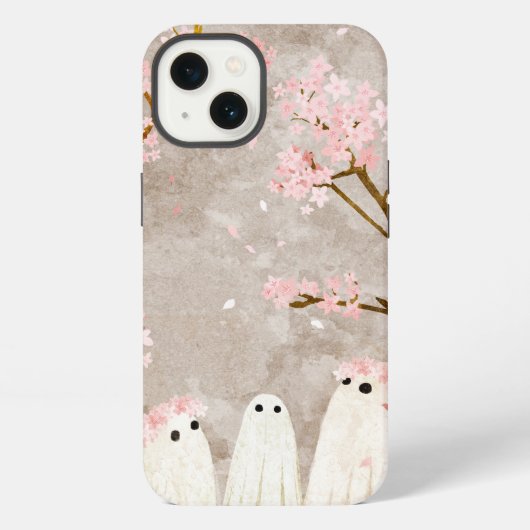 さくらんぼブロッサム幽霊 iPhoneケース (裏面)
