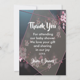 さくらんぼブロッサム幾何学感謝していフローラユー 招待状