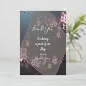 さくらんぼブロッサム幾何学感謝していフローラユー 招待状 (スタンド正面)