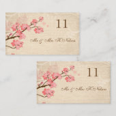 さくらんぼブロッサム座席表/テーブルカード名刺 プレイスカード (正面/裏面)