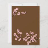 さくらんぼブロッサム庭園の結婚式 招待状 (裏面)