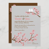 さくらんぼブロッサム庭園の結婚式 招待状 (正面/裏面)