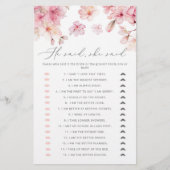 さくらんぼブロッサム彼は彼女はブライダルシャワーゲームを言った (正面)