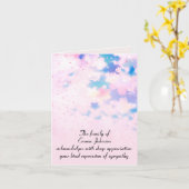 さくらんぼブロッサム悔やみや弔慰ありがとう カード (黄色い花)