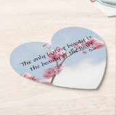 さくらんぼブロッサム感動的引用文 ペーパーコースター (アングル)