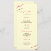 さくらんぼブロッサム披露宴メニュー メニュー (正面/裏面)