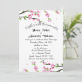 さくらんぼブロッサム日本の桜ピンク結婚ズ・インビタ 招待状 (スタンド正面)