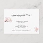 さくらんぼブロッサム日本の桜宿泊 エンクロージャーカード (正面)