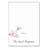 さくらんぼブロッサム日本の桜結婚座席表 テーブルナンバー (正面)