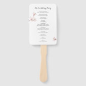 さくらんぼブロッサム日本の桜結婚式 プログラム ハンドファン (正面)