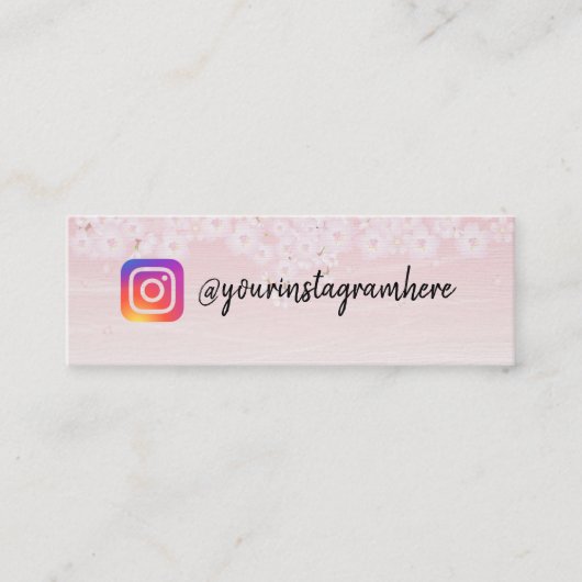 さくらんぼブロッサム木製名刺 スキニー名刺 (正面)