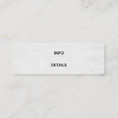 さくらんぼブロッサム木製名刺 スキニー名刺 (裏面)