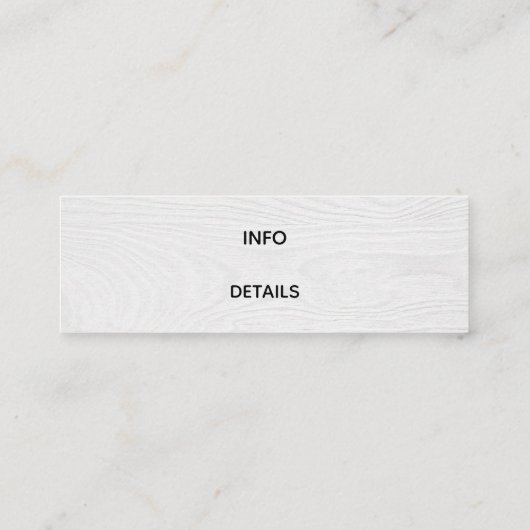 さくらんぼブロッサム木製名刺 スキニー名刺 (裏面)