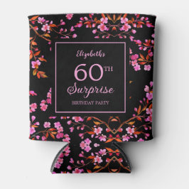 さくらんぼブロッサム桜サプライズブラック誕生日 缶クーラー