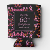 さくらんぼブロッサム桜サプライズブラック誕生日 缶クーラー (裏面)