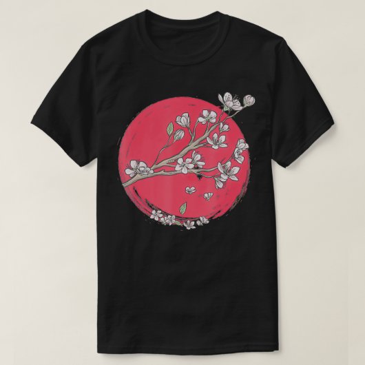 さくらんぼブロッサム桜ジャパン Tシャツ (デザイン正面)