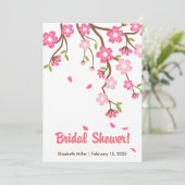 さくらんぼブロッサム桜フラワーズブライダルシャワー 招待状 (スタンド正面)