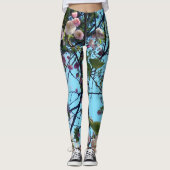 さくらんぼブロッサム桜花フローラレギンス レギンス (正面)