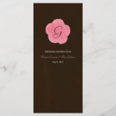 さくらんぼブロッサム桜（夕暮れ）水彩メニューカード メニュー (裏面)