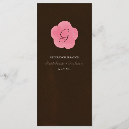 さくらんぼブロッサム桜（夕暮れ）水彩メニューカード メニュー (裏面)