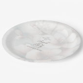 さくらんぼブロッサム結婚のパーソナライズされた紙プレート ペーパープレート (アングル)