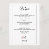 さくらんぼブロッサム結婚テンプレートのフラットメニュー メニュー (正面)