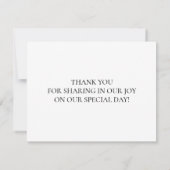 さくらんぼブロッサム結婚ピンクフローラサンキューポス 出欠カード (裏面)